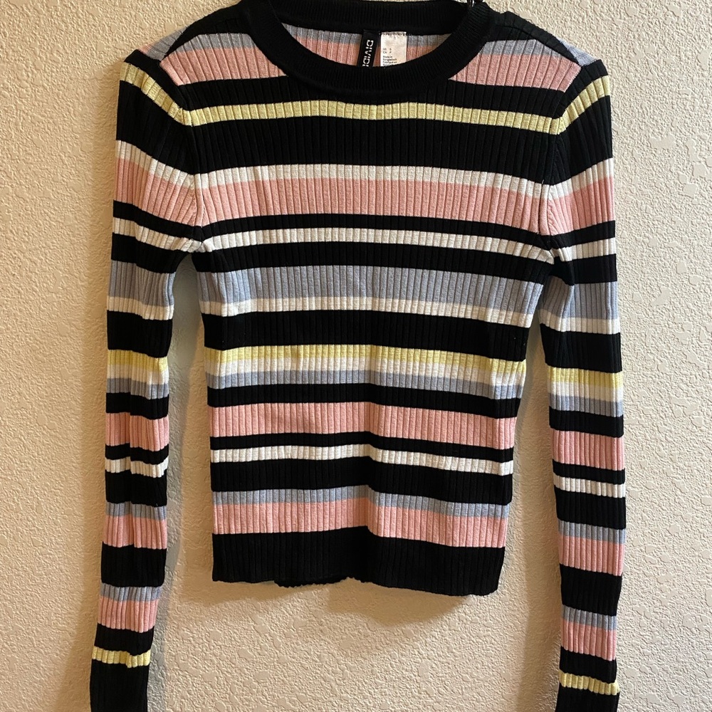 H & M - Striped, Long Sleeve Sweater